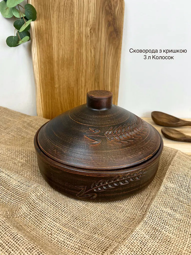 Столовий сервіз керамічного (глиняного) посуду на 6 осіб Колосок - фото 9