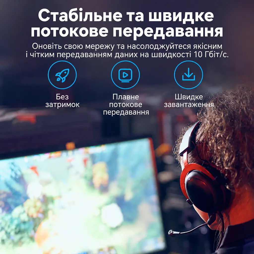 Патч-корд Ethernet Cat6A з поворотом кутових конекторів на 360° Vention 1 м LAN-кабель UTP без екранування зі штекерами RJ45 8P8C на обох кінцях зі швидкістю передавання даних 10 Гбіт/с з зовнішнім діаметром 2,8 мм для підключення в обмеженому просторі чорний (IBOBF) - фото 14