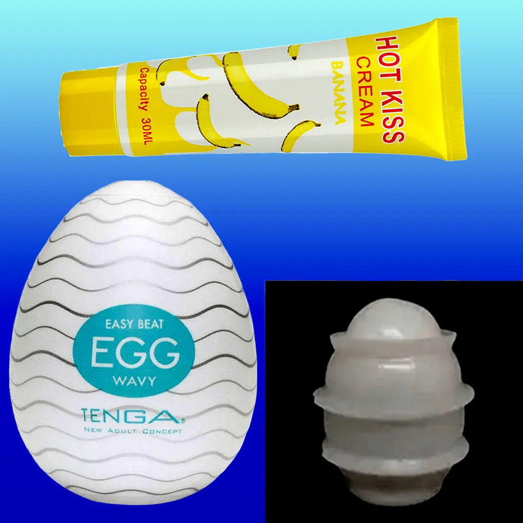 Чоловічий мастурбатор Tenga EGG яйце + лубрикант - фото 2
