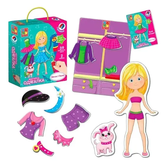Настільна гра Одягалка. Меган і Поллі, Vladi Toys - фото 2