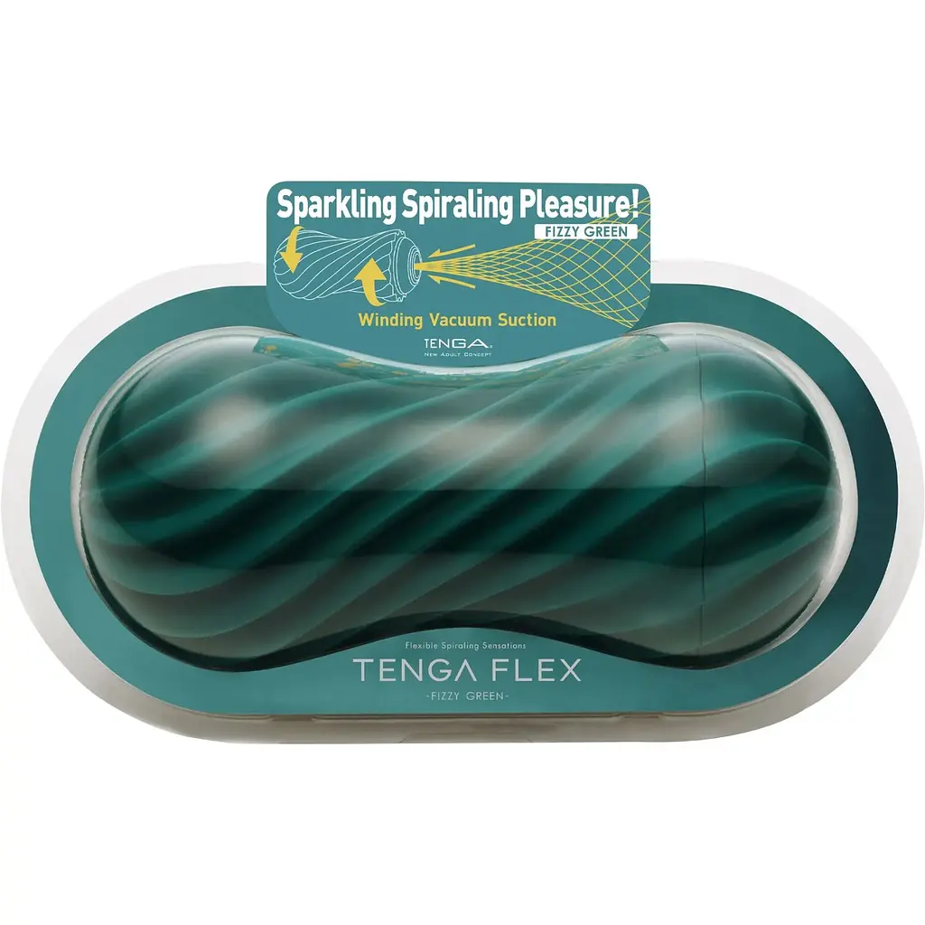 Мастурбатор Tenga Flex Fizzy Green - фото 3