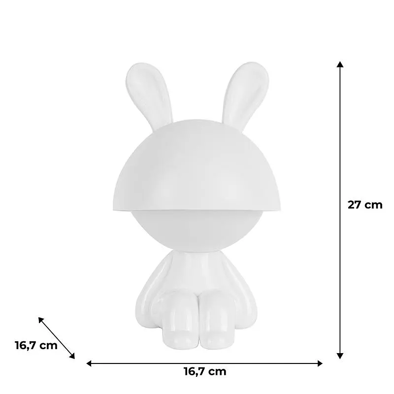 Світильник-нічник Kite LED з акумулятором Cute Bunny білий (K25-316-1-1) - фото 5