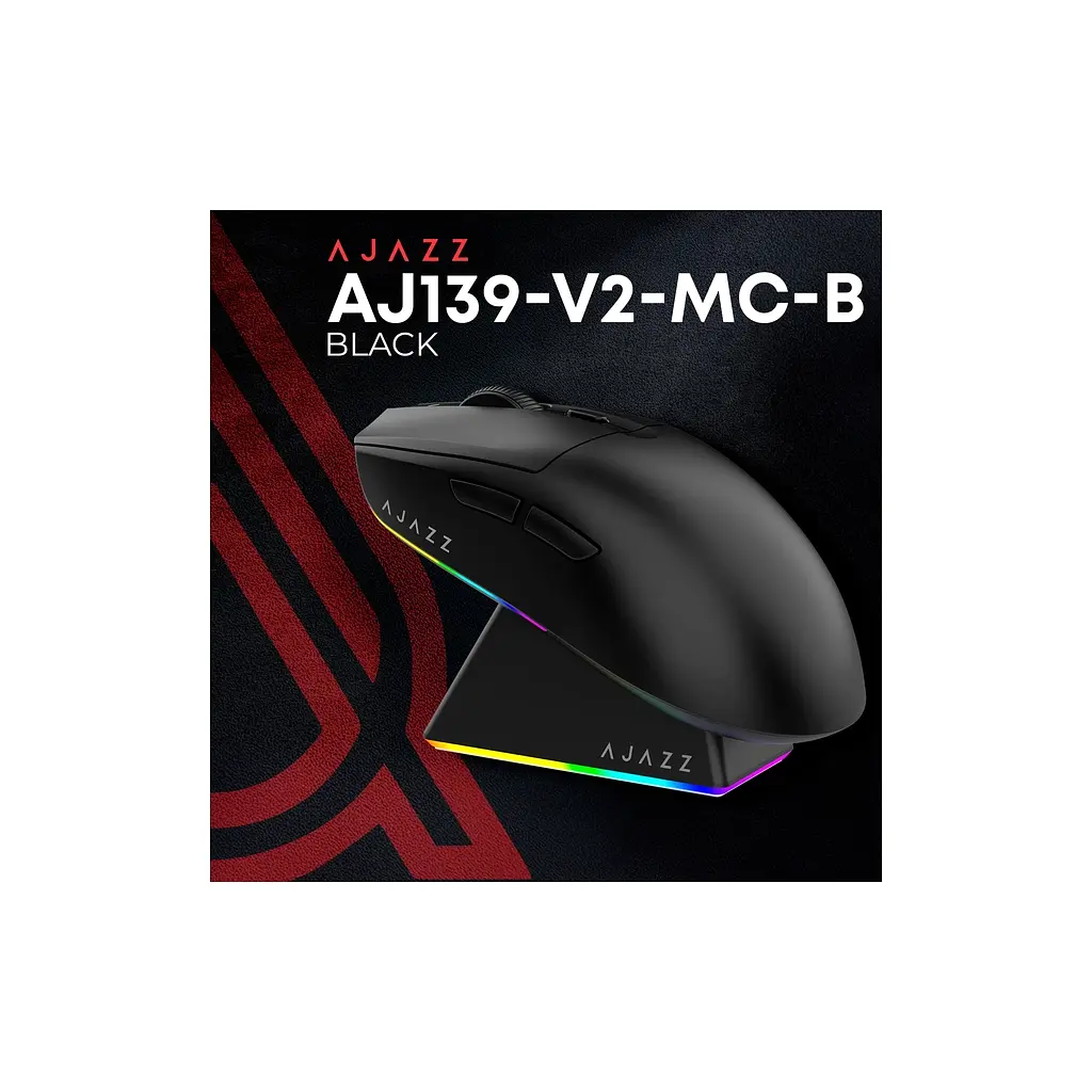 Мишка Ajazz AJ139 V2 MC Wireless/Bluetooth/USB Black (AJ139-V2-MC-B) - фото 6
