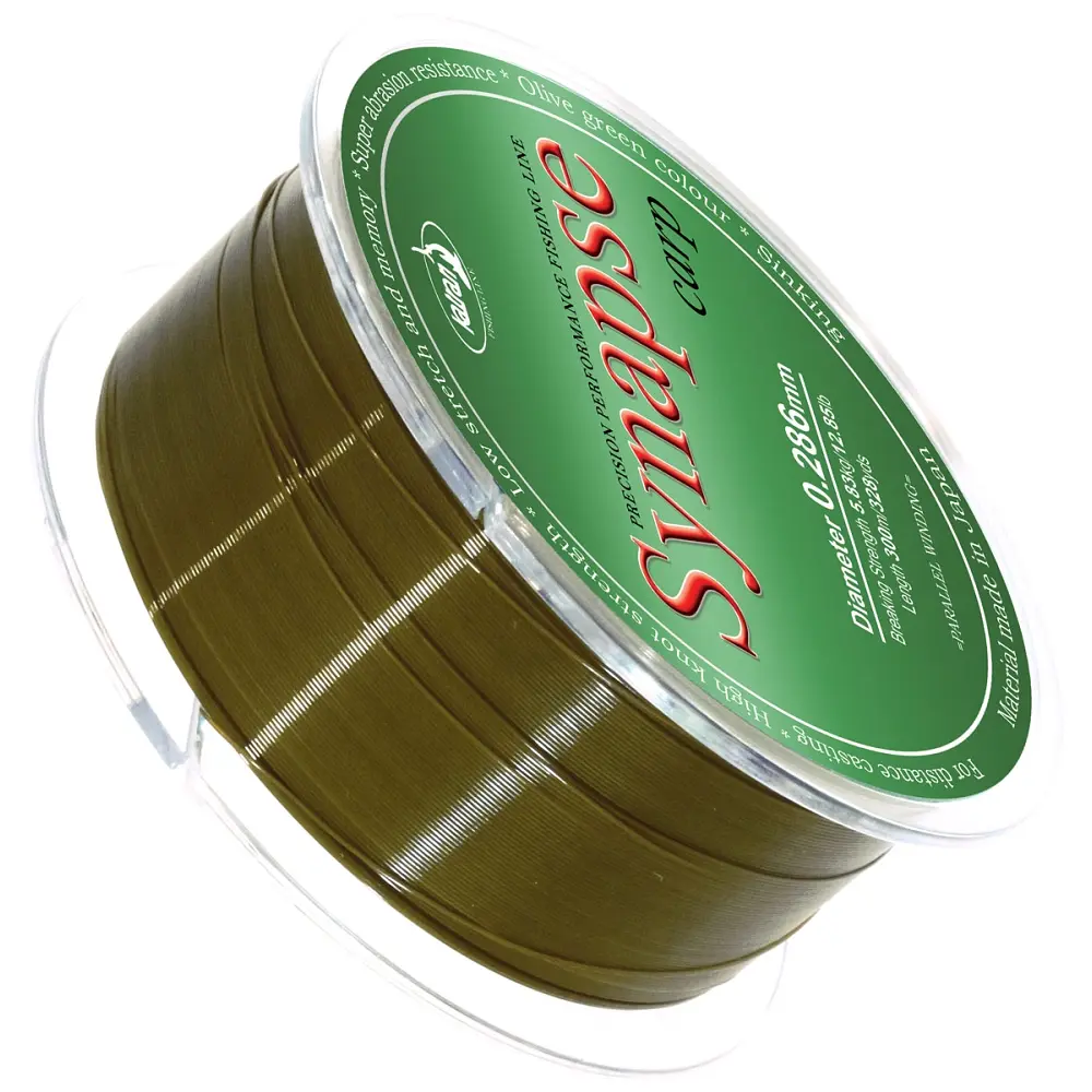 Леска Katran Synapse Carp 300 м (olive green) 0.286 мм 12.85 lb/5.83 кг - фото 2