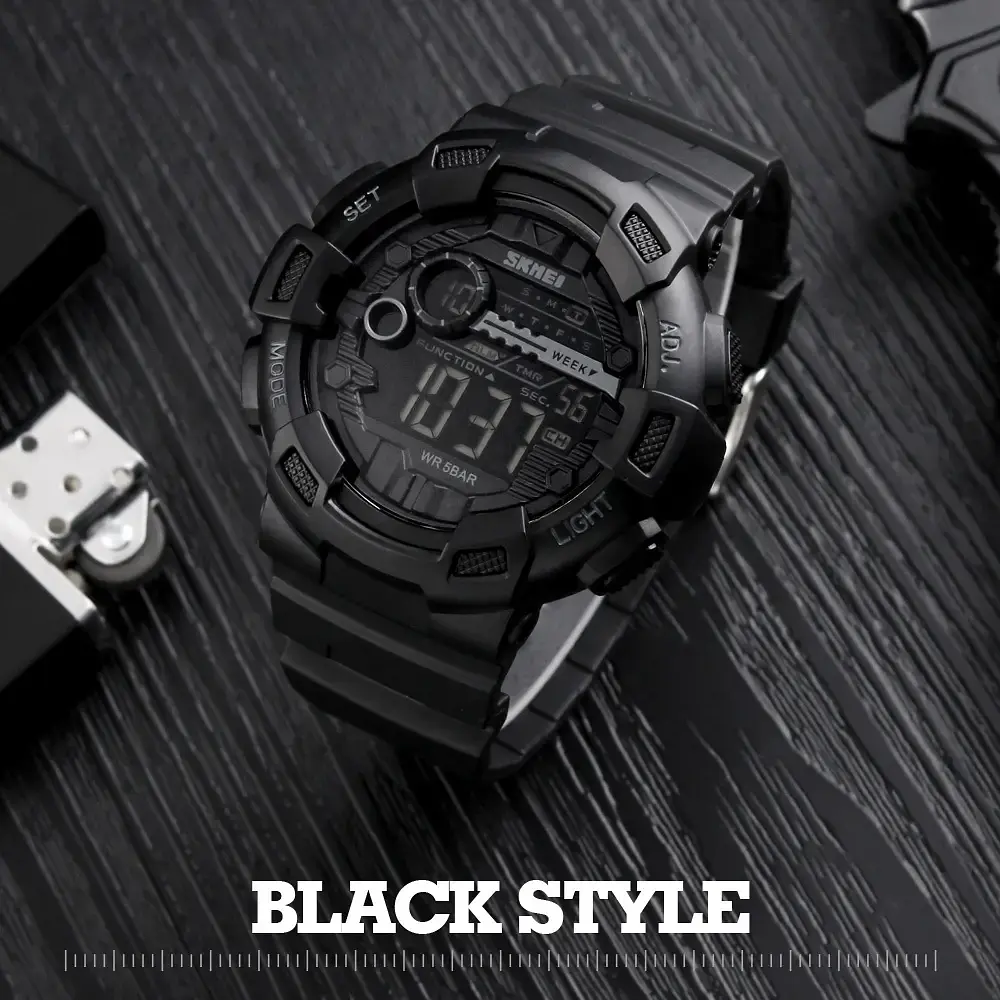 Наручний годинник Skmei 1243 Black, 1243BK (15919) - фото 4