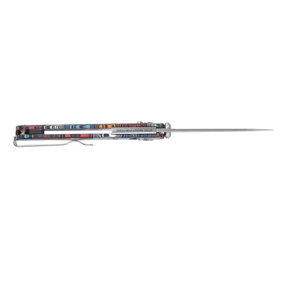 Ніж складаний туристичний SRM Medal 255L-GQ2 (8.2 см) 140Cr / G10 різнобарвний - фото 5