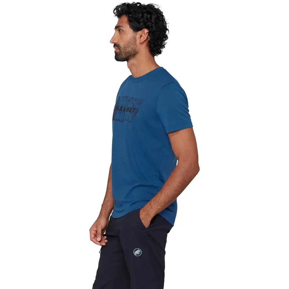 Футболка Mammut Trovat T-Shirt Logo XXL marine - фото 3