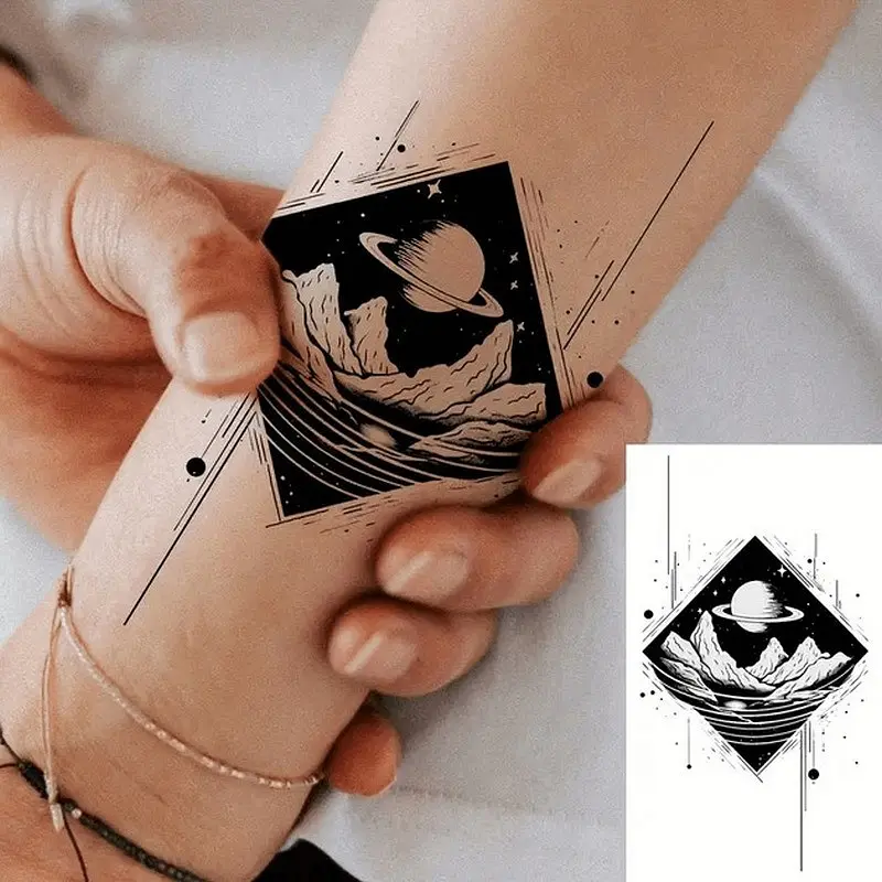 Набір дитячих тимчасових тату Чорні міні №3 black-tattoo-mini-set-3-3, 30 штук по 9,5*5,5 см - фото 8