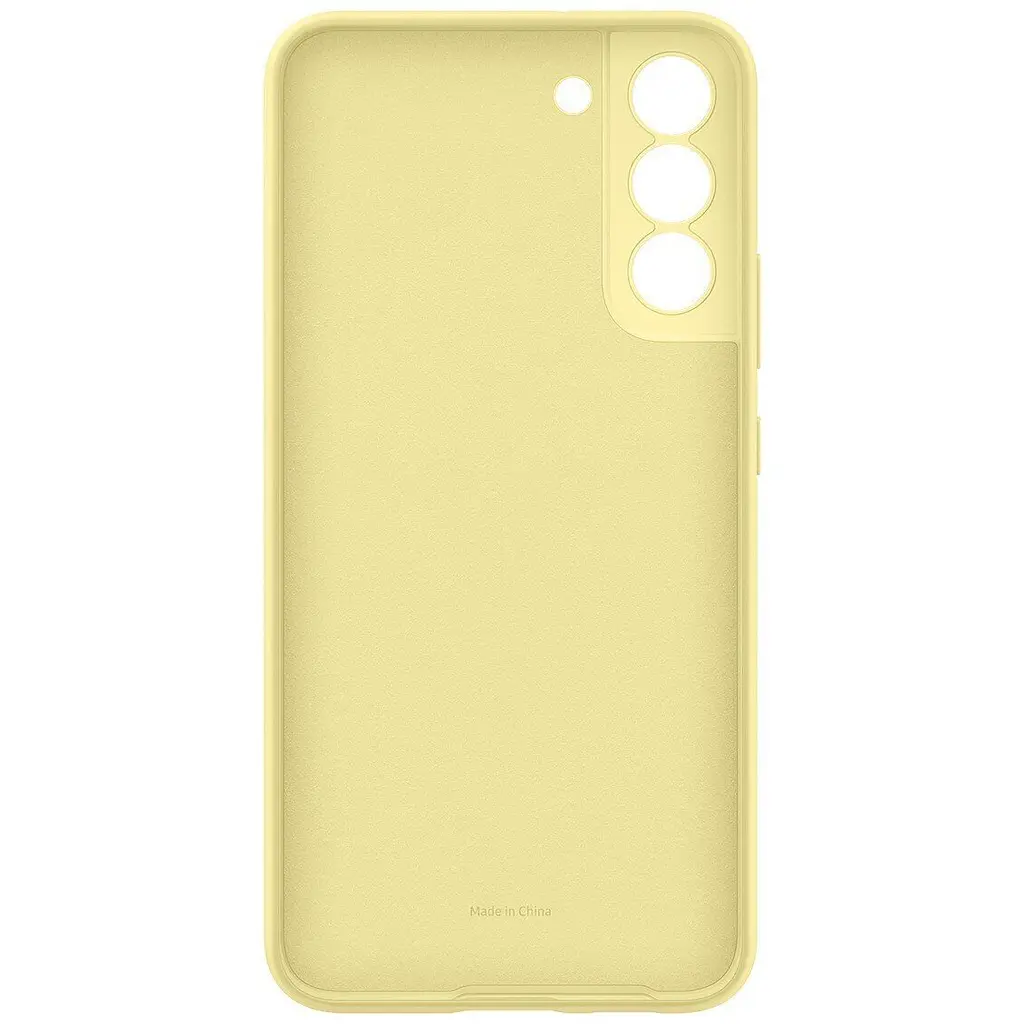Оригінальний силіконовий чохол Samsung Silicone Cover для Samsung Galaxy S22 Plus (S906) Butter Yellow EF-PS906TYEGRU - фото 2