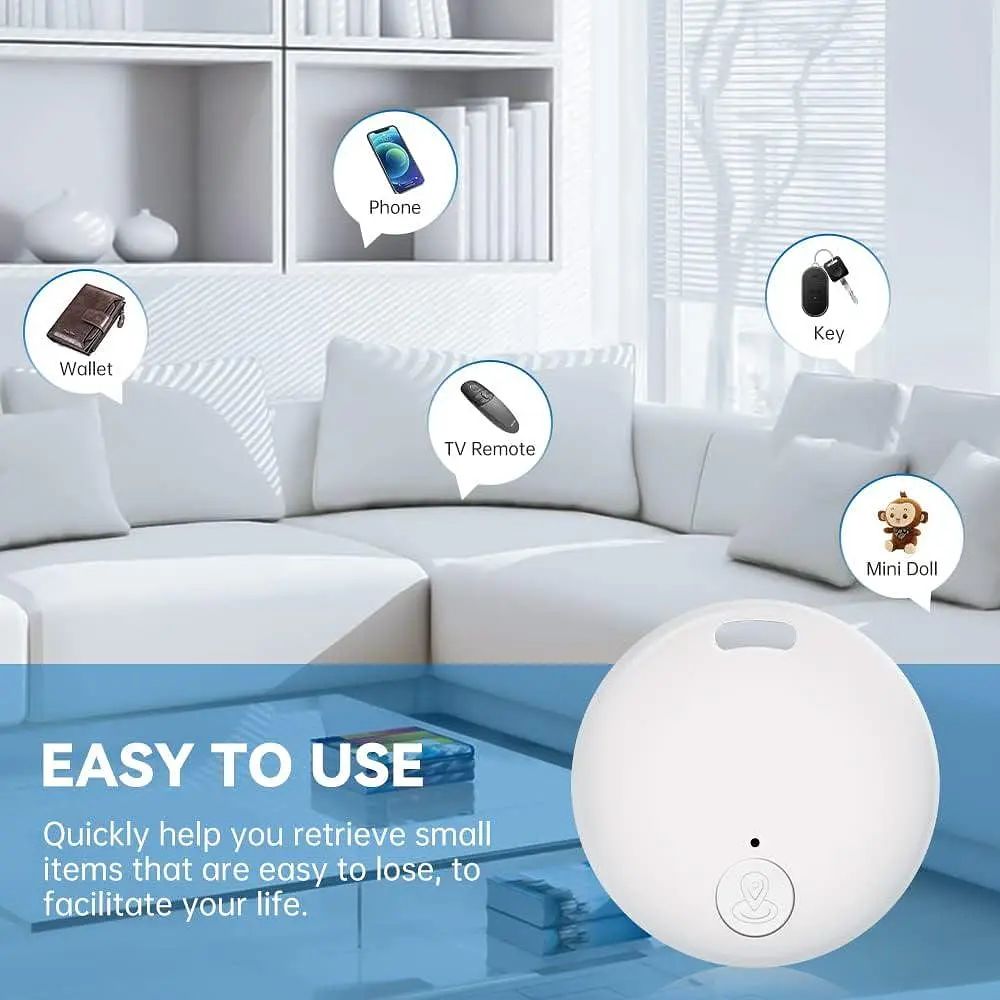 Пошуковик ключів, Senbos 4 Pack Bluetooth 5.0 Міні-портативний GPS-трекер Smart Anti Lost Wireless Tracking Tag Device для дітей - фото 3