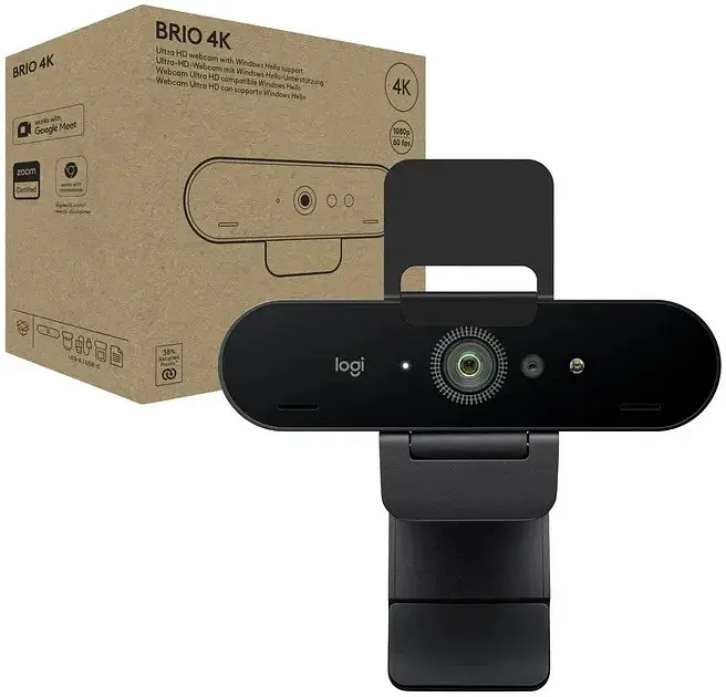 Веб-камера Logitech Brio 4K Ultra HD (960-001723) чорна - фото 6