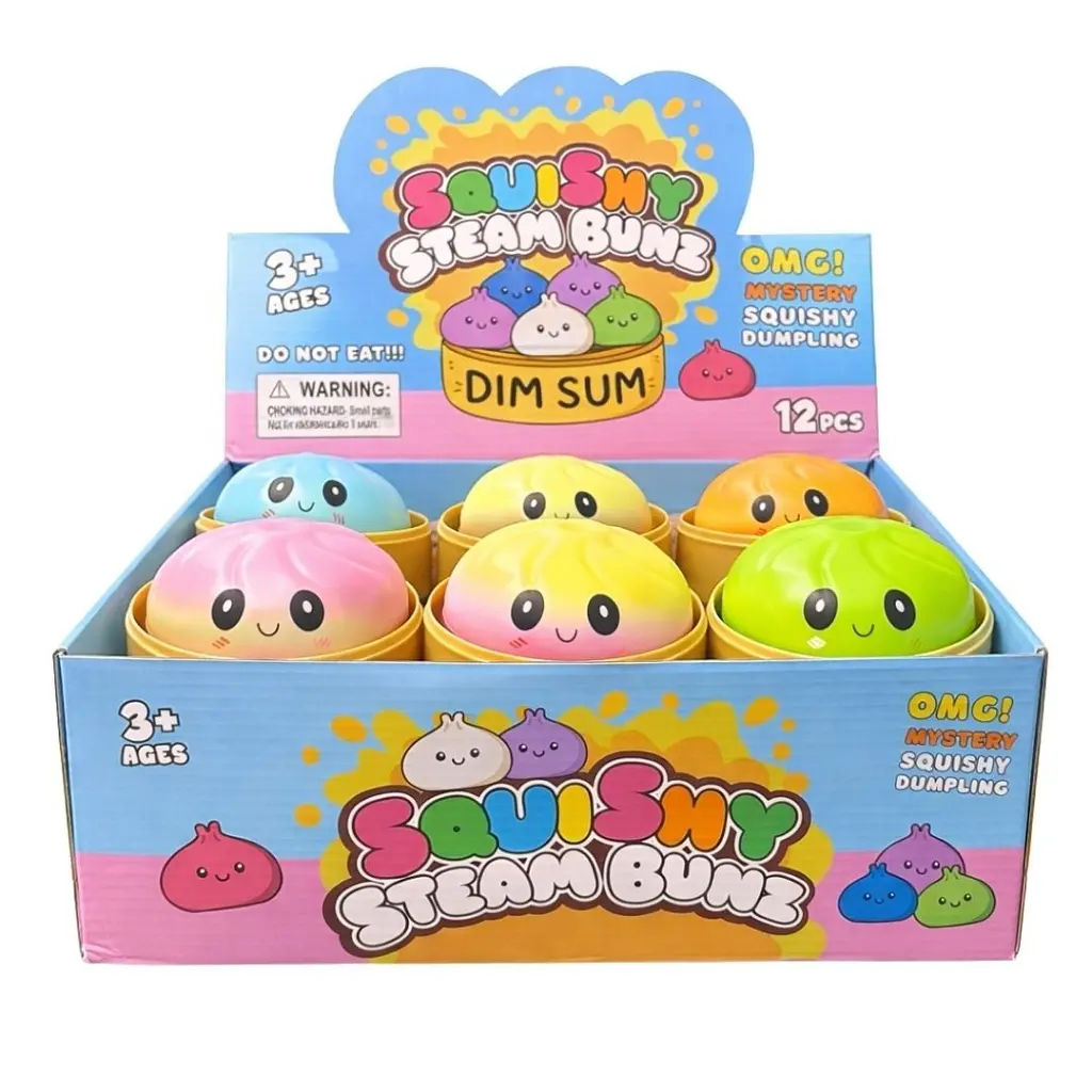 Антистрес-іграшка Squishy "Пельмешка" у коробочці / Сквіш бао-булочка, пельмень 5,5 см / Іграшка антистрес сквіш Squishy Dumpling - фото 5