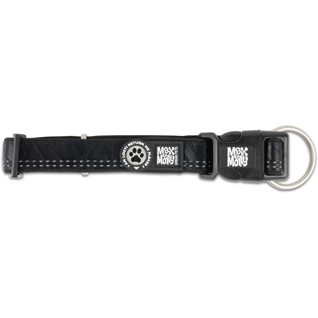 Ошейник для собак Max&Molly Smart ID Collar Matrix 2.0 Black M 35-55x2.5 см - фото 3