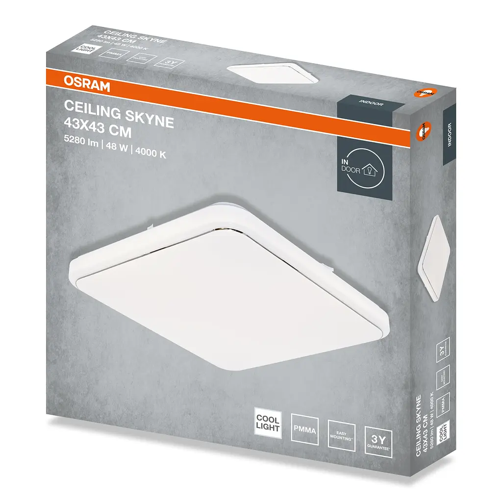 Osram "Світильник накладний CEILING SKYNE 430мм Square 48Вт 4000K OSRAM" - фото 4