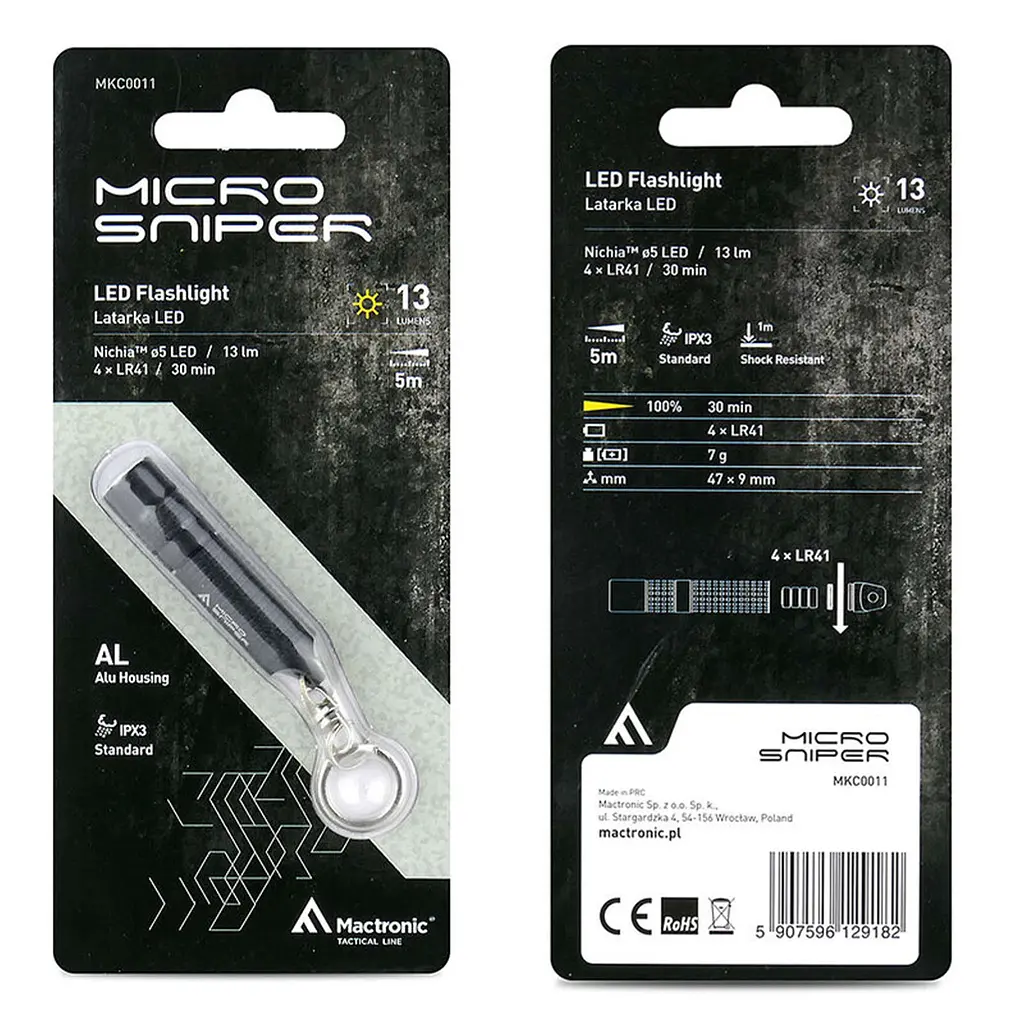 Ліхтар Mactronic Micro Sniper (13 Lm) (MKC0011) - фото 4