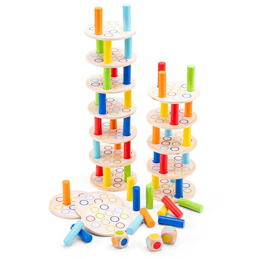 Гра Балансуюча вежа New Classic Toys, дерев'яна