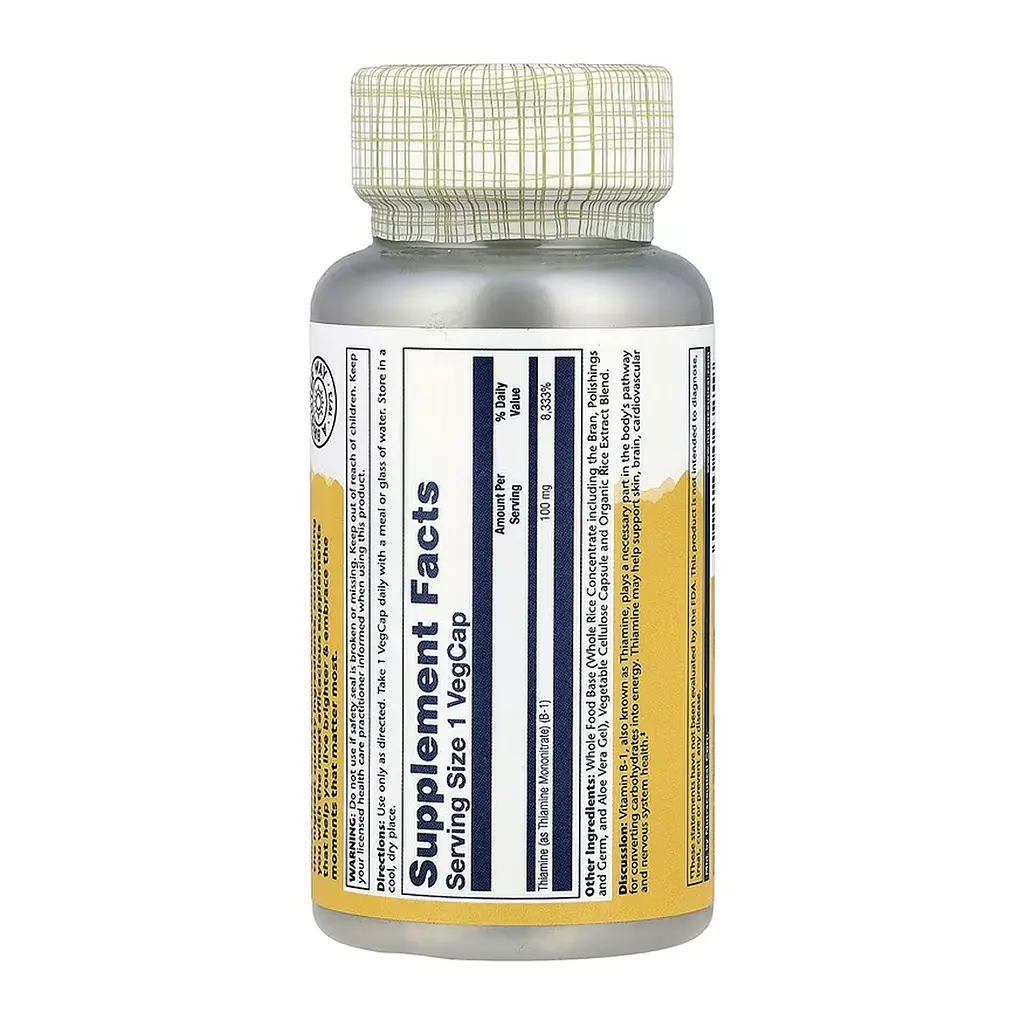 Vitamin B-1 100mg - 100 vcaps - фото 2