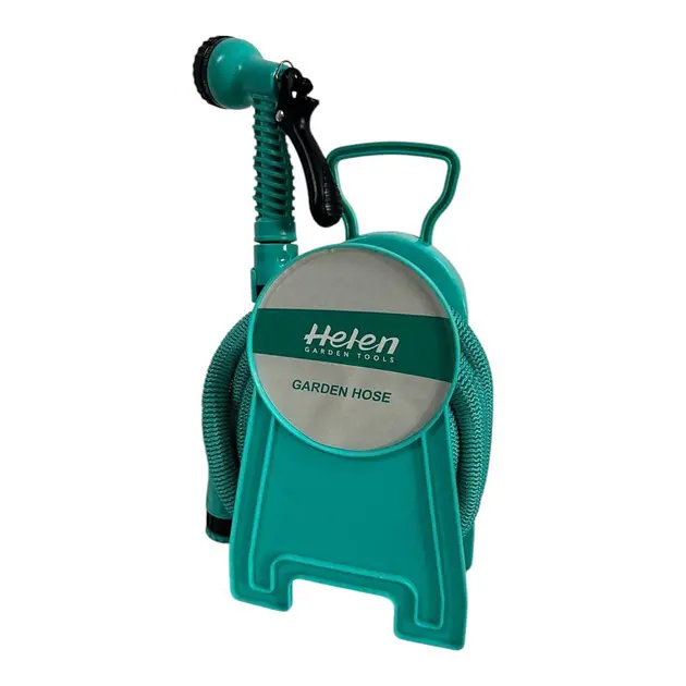Шланг поливальний 15 м з котушкою і розпилювачем з 7 режимами Helen Garden Tools шланг садовий, що розтягується - фото 3