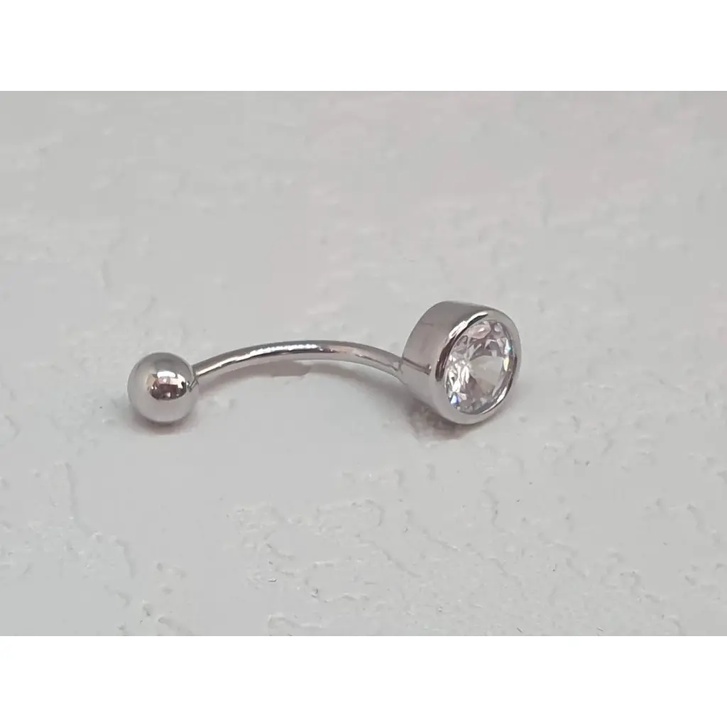Серебряная серьга для пирсинга пупка Silvex 925. Пр2Ф/030 - фото 3