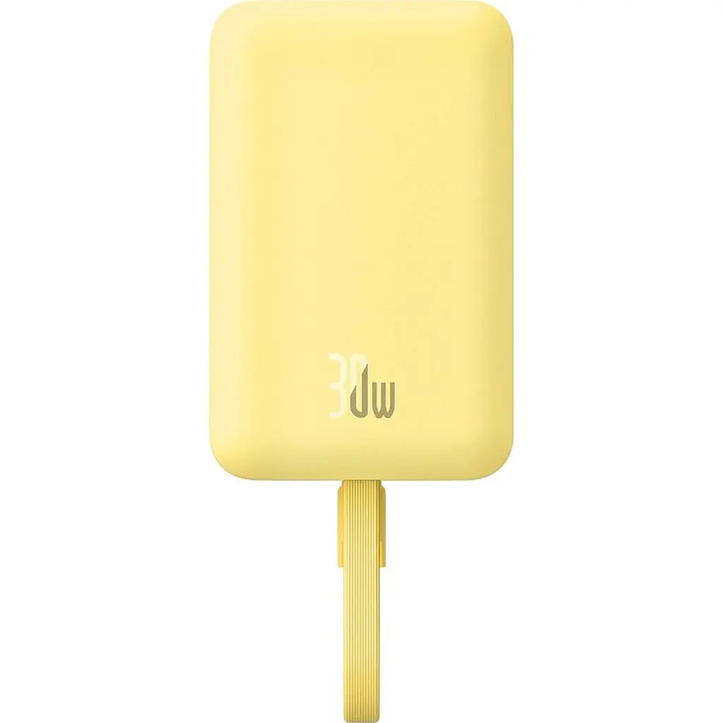 Зовнішній акумулятор Baseus Magnetic Mini 10000mAh 30W Yellow (P1002210BY23-00) [152270] - фото 3