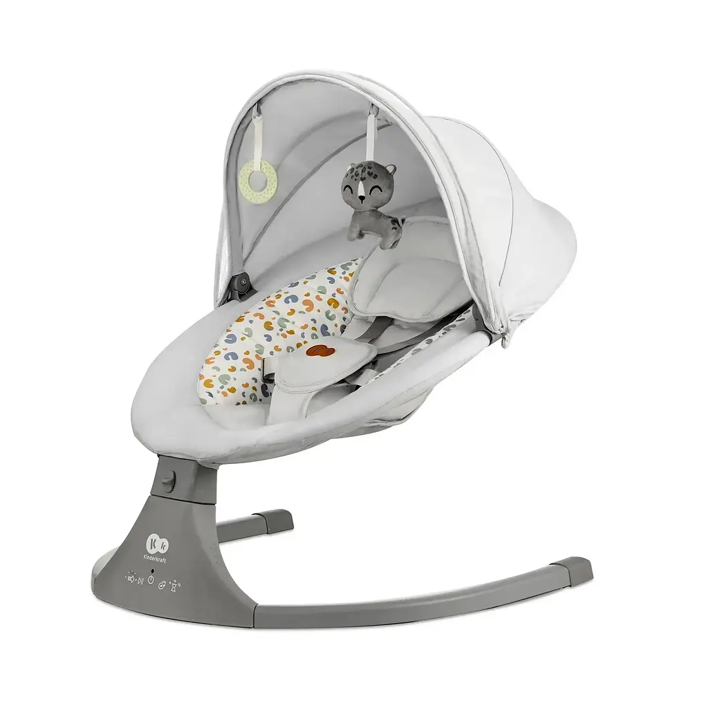 Кресло-качели Kinderkraft Lumi 2 Light Grey (KBLUMI02LGR0000) - фото 2