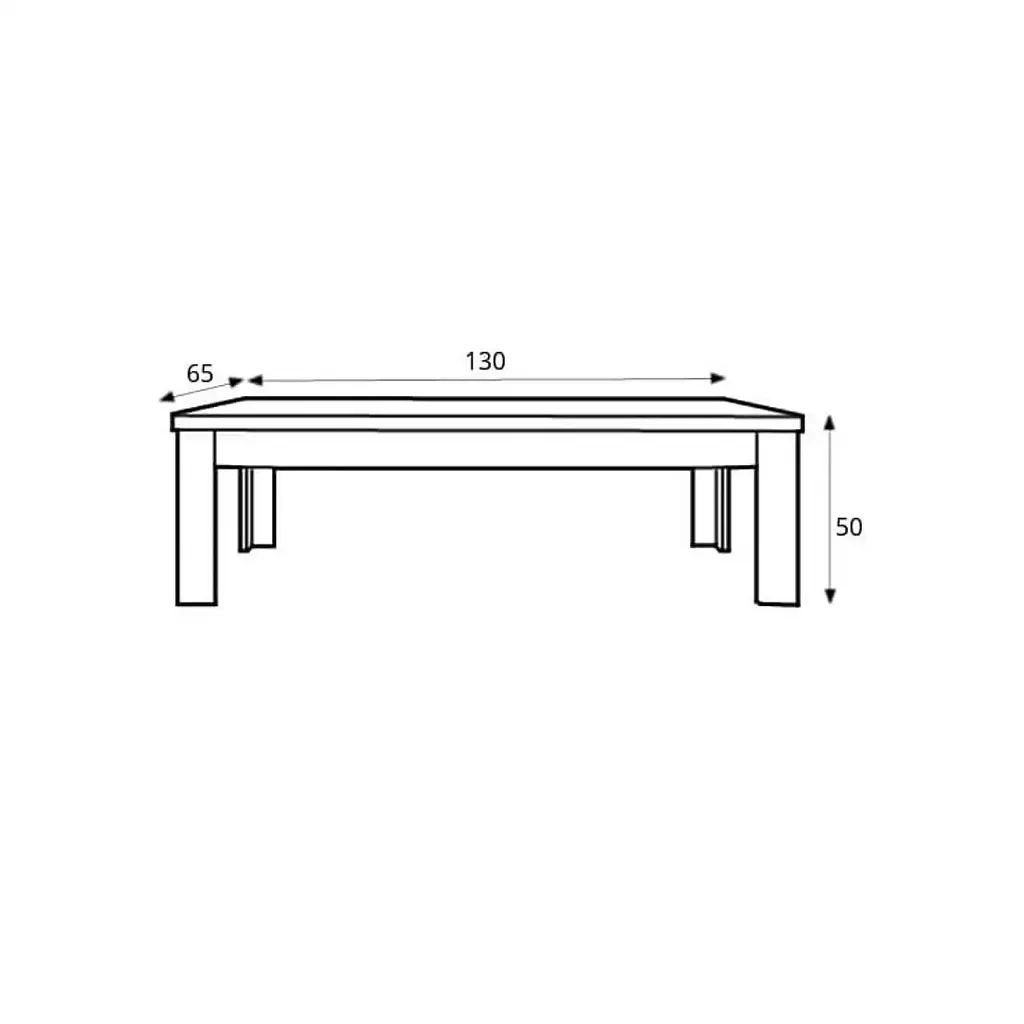 Стіл журнальний ВМК Герман LAW/4/13 Дуб стерлінг (GRB-1693) - фото 3
