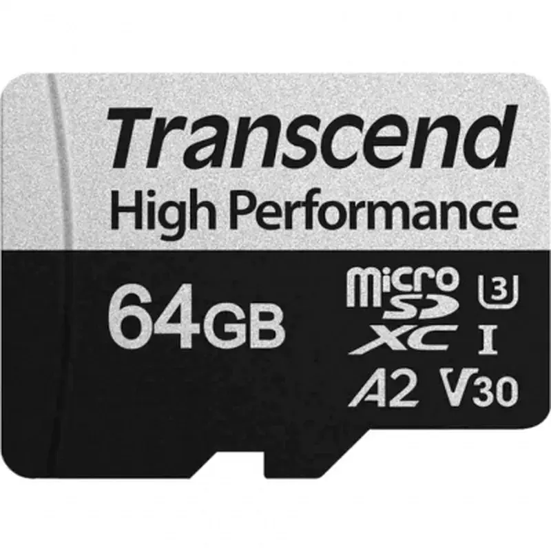 Карта пам'яті Transcend 64GB microSDXC class 10 UHS-I U3 A2 (TS64GUSD340S) - фото 2