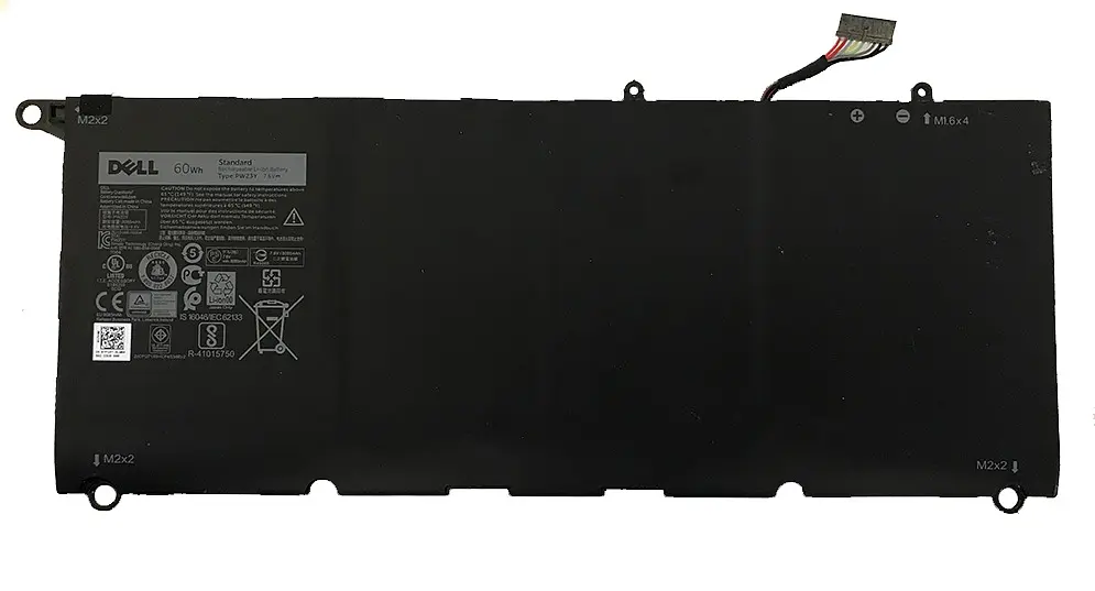 Акумулятор для ноутбука Dell XPS 13-9360 PW23Y, 60Wh (8085 mAh), 6cell, 7.6V, Li-ion, чорний - фото 2