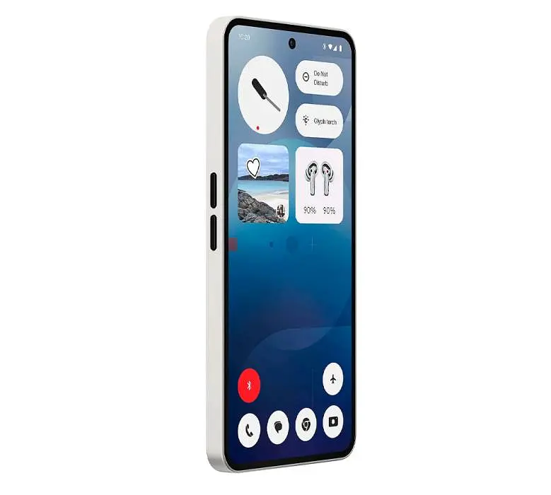 Смартфон Nothing Phone (3a) 6.77" 12/256ГБ, 2SIM, 5000 мАг, білий - фото 4