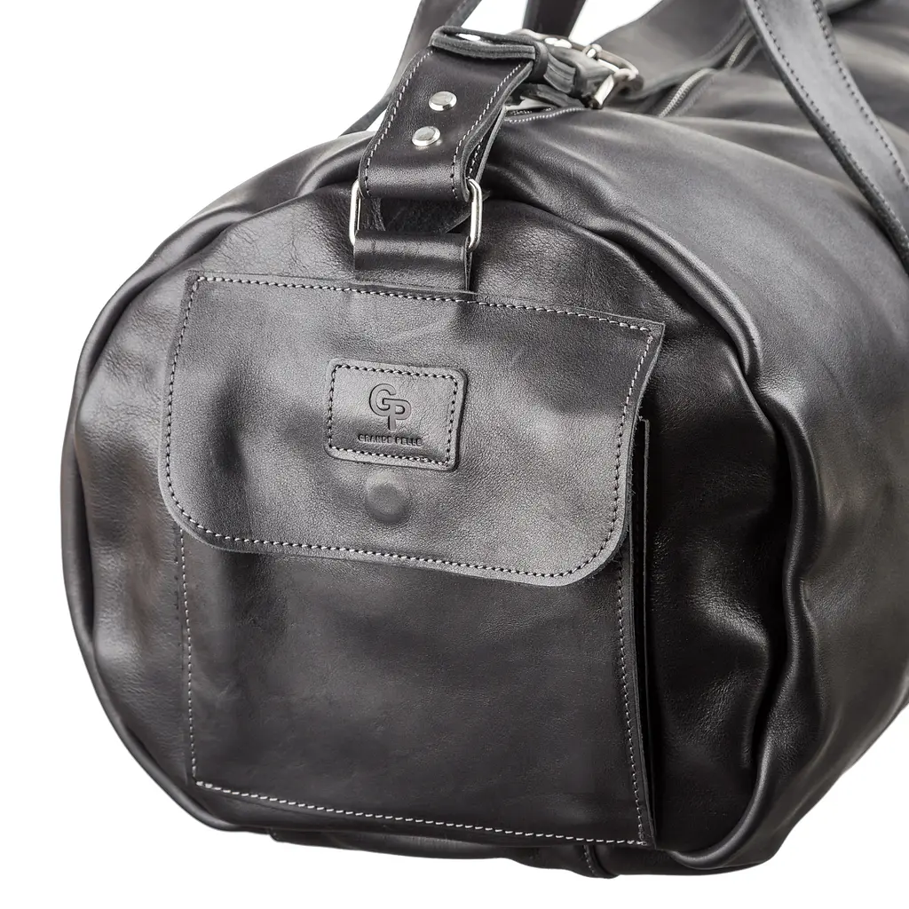 Шкіряна дорожня сумка GRANDE PELLE 55х31х24 см sum0012555 - фото 5