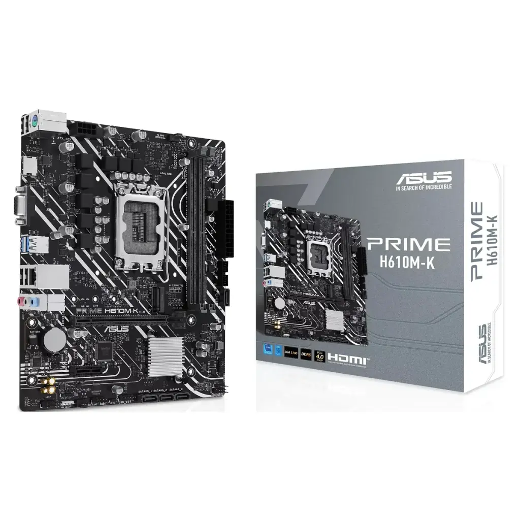 Материнська плата Asus PRIME H610M-K (s1700, Intel H610, DDR5, mATX)