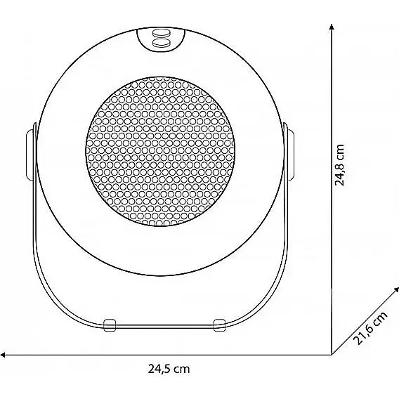 Тепловентилятор (дуйка) RAF R1186G керамічний побутовий напільний/настільний для дому та офісу 3 режими  1800 Вт зелений (24398-R1186G_1015) - фото 5
