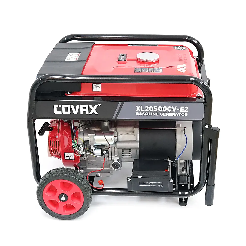 Генератор бензиновий COVAX XL20500CV-E2, 9.5kW, однофазний 220V, 50Hz, DC12V, 21HP, Electric Starter, tank 25L, 710x535x555mm - фото 4