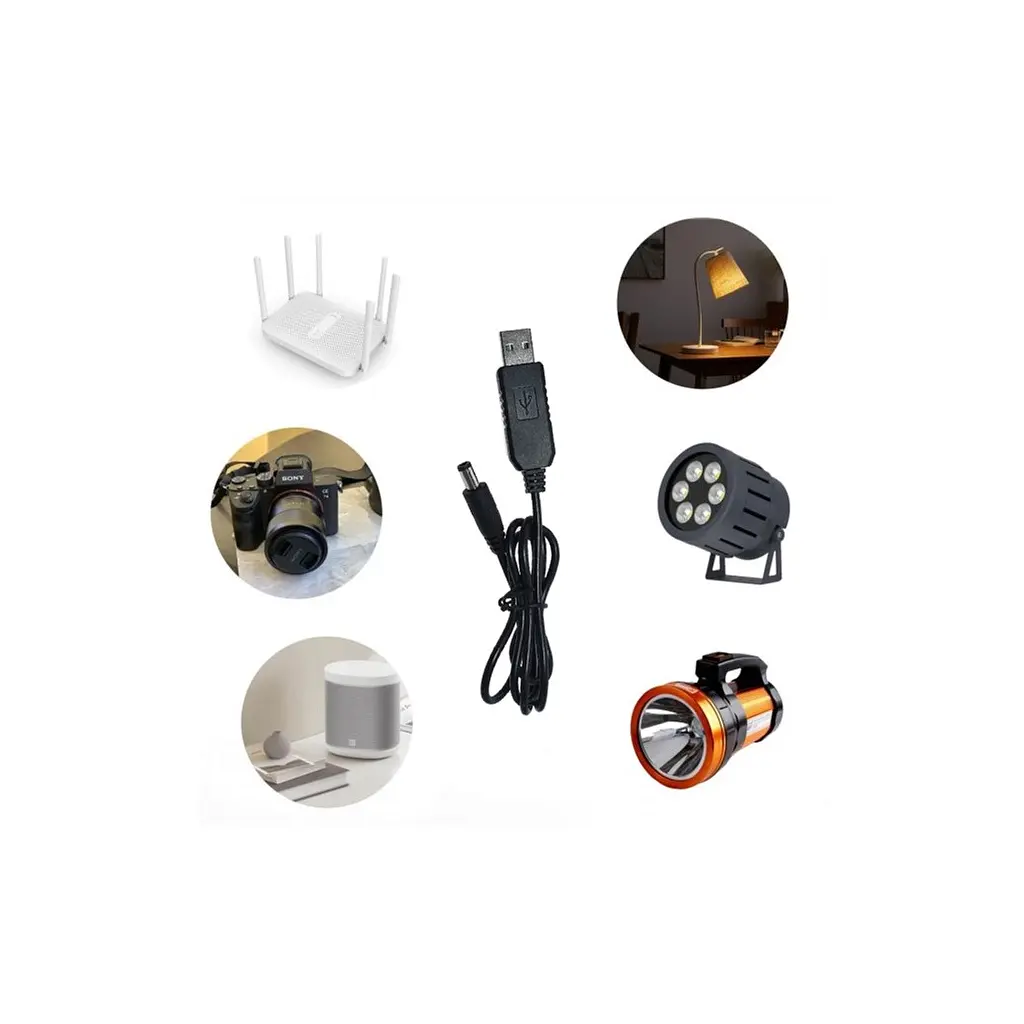 Кабель живлення USB to DC 5.5x2.1mm 12V 0.8m Armorstandart (ARM65663) - фото 4