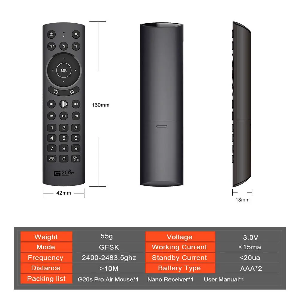 Аеромиш пульт Air Mouse G20s PRO - фото 2