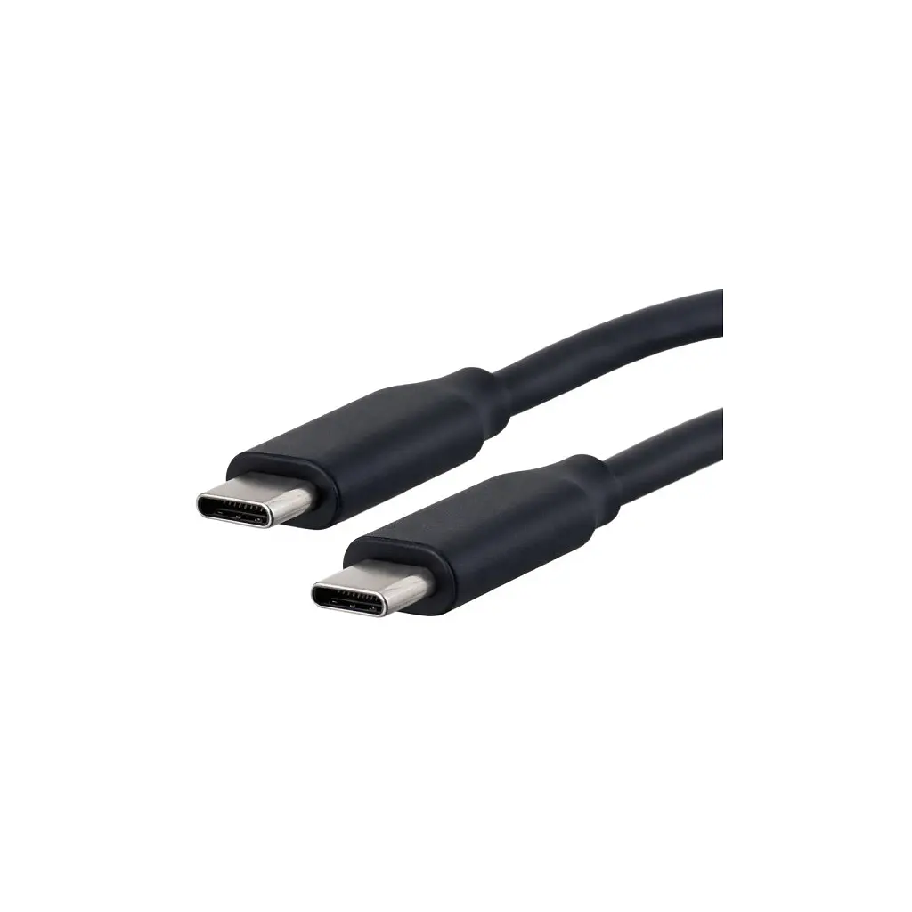 Кабель для передавання даних Kingda USB-C to USB-C 60W 1.0 m black (KD-UCUC3002-1m) - фото 2