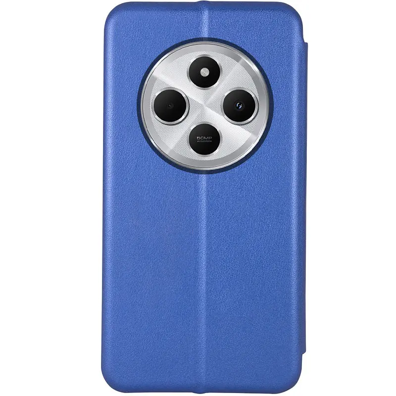 Кожаный чехол-книжка Classy для Xiaomi Redmi 14C / Poco C75 Синий - фото 2