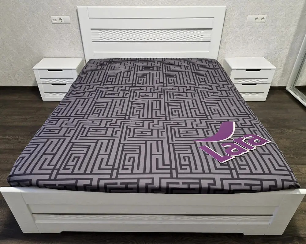 Простирадло на резинці LARA бязь dp11364 160х200х25 - фото 3