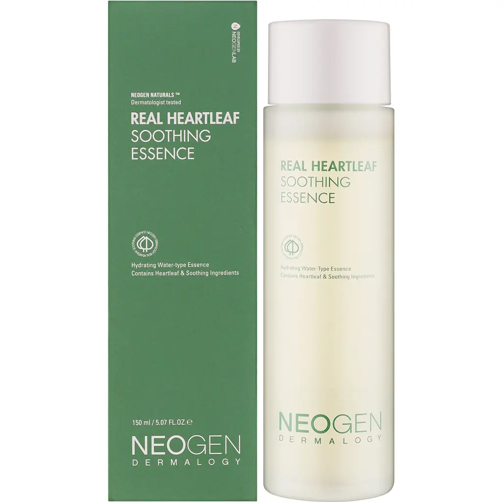 Есенція для обличчя Neogen Dermalogy Real Heartleaf Soothing Essence заспокійлива з екстрактом серцеподібної хауттюнії 150 мл - фото 2