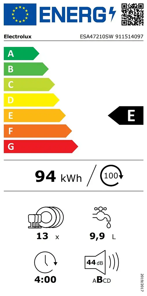 Посудомоечная машина Electrolux Electrolux, 13 комплектов Е, 60 см, дисплей, инвертор, белый - фото 7