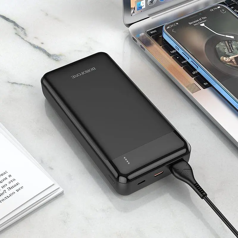 Портативная батарея Borofone Incredible power bank BJ19A 20000mAh 20W черная - фото 3