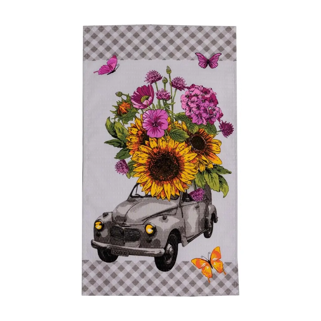 Рушник Прованс кухонний вафельний Соняхи в авто 34 х 58 см (044951)
