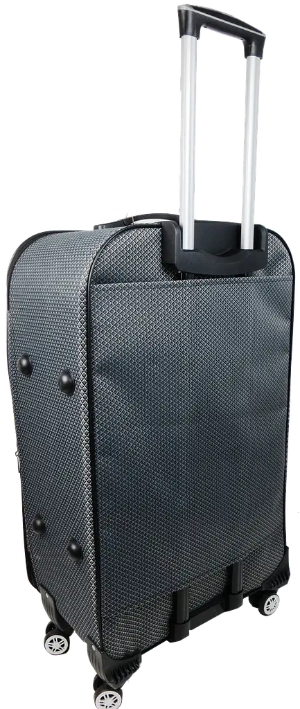 Тканинна велика валіза 100L срібляста в клітку Gedox GD Polo sum0028682 - фото 3