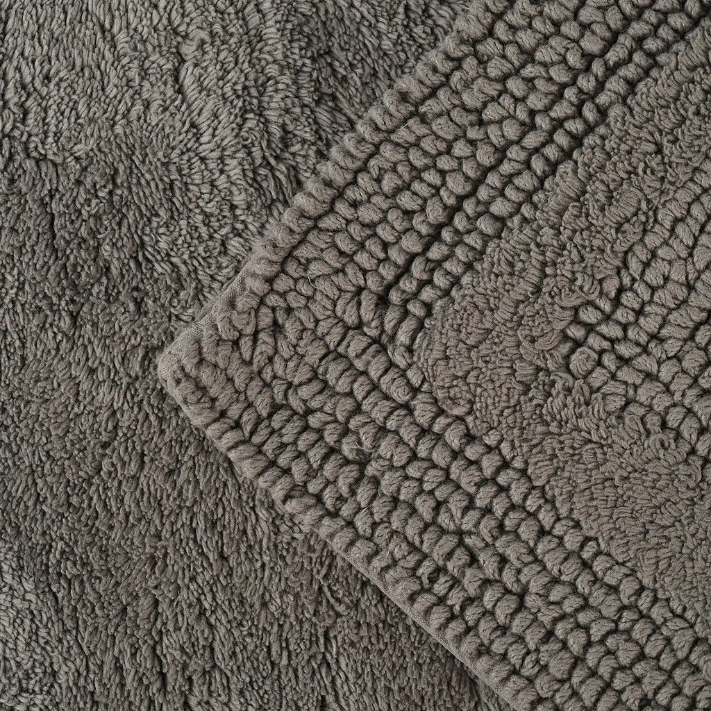Килимок для ванної кімнати МВМ My Home Лиман 80х50 см темно-сірий (BM-02 S DARK GRAY) - фото 4