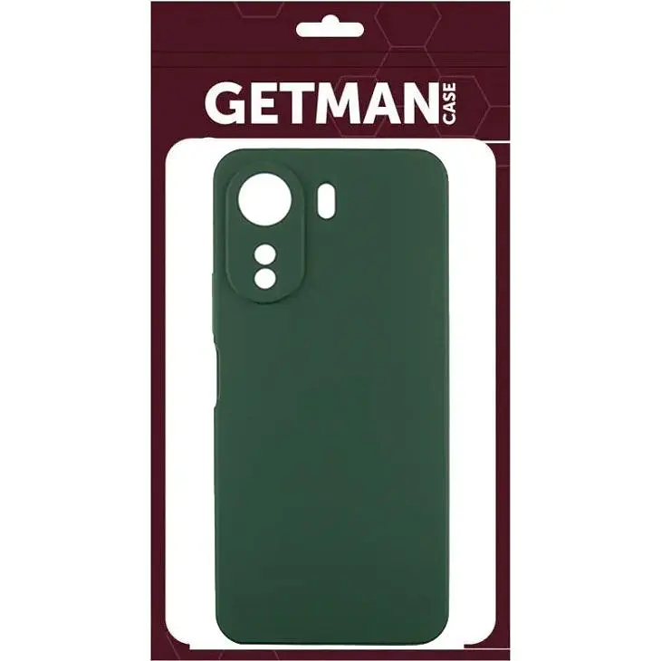Чохол GETMAN Liquid Silk Full Camera для Redmi 13C / Poco C65 Dark Green [121218] - фото 3