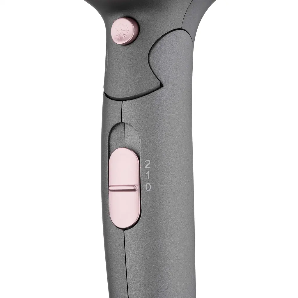 Фен Ardesto Pink Touch, 2000Вт, 2 скорости, 2 темп.режима, складная ручка, серый+розовый - фото 7