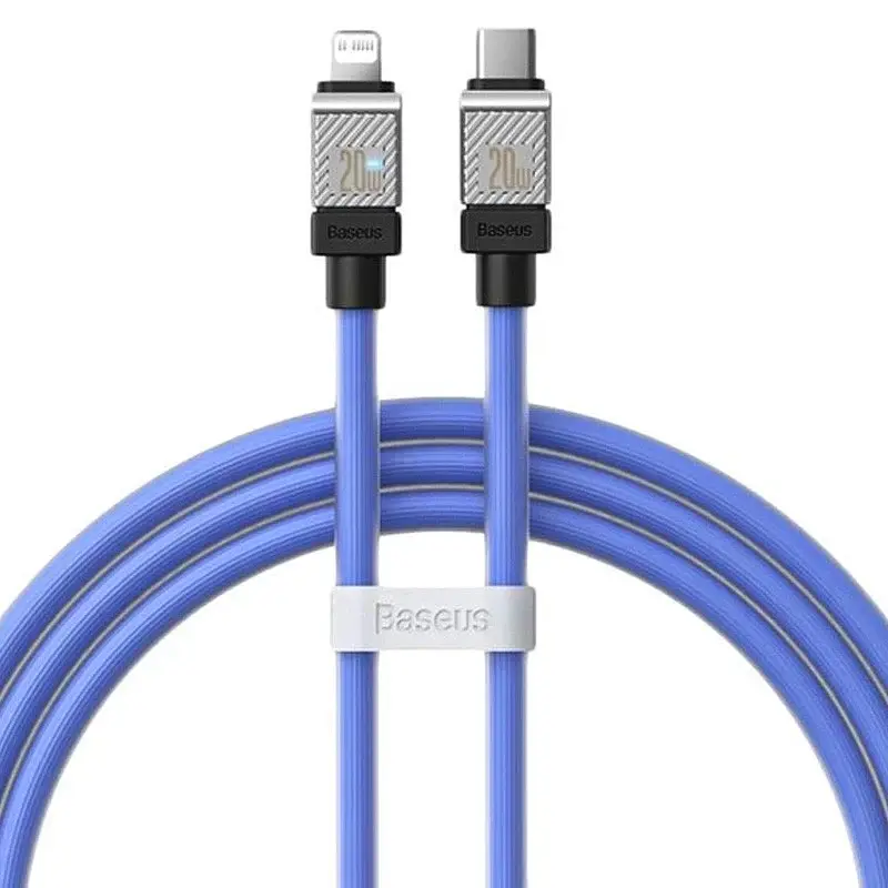Кабель Baseus CoolPlay Series Fast Charging Cable Type-C to Lightning 20W 1m CAKW000003 Blue - фото 1