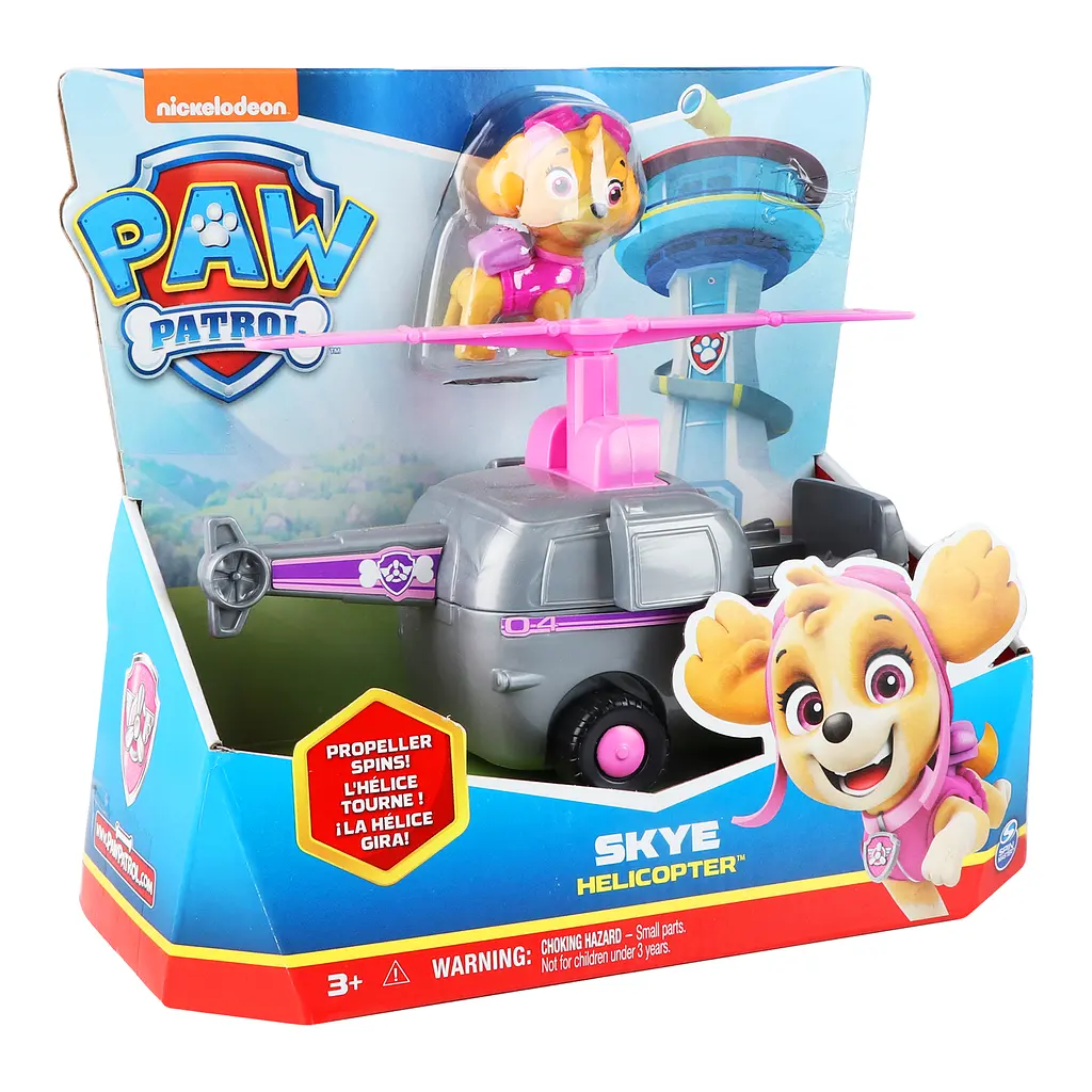 Набор Spin Master Paw Patrol Базовый автомобиль с фигуркой Скай серый (SM16775/9931) - фото 3