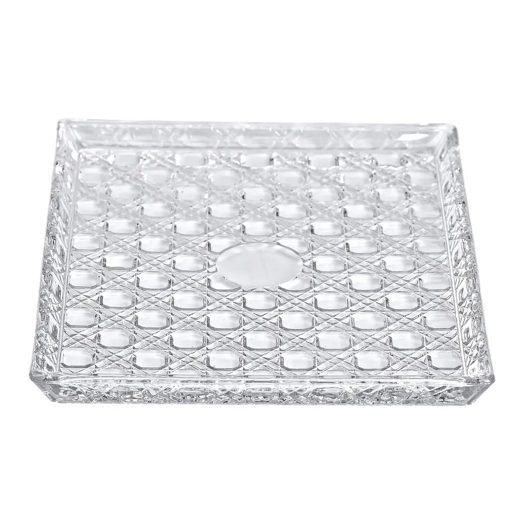 Блюдо для закусок Lirmartur скляне 24,5*20,5*2 см, hexagon Yiwu HP-YH-38 - фото 3