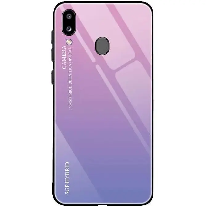 Чохол-бампер Primolux Gradient Glass для Samsung Galaxy A20 2019 (SMA205) / A30 2019 (SMA305) Pink - фото 2